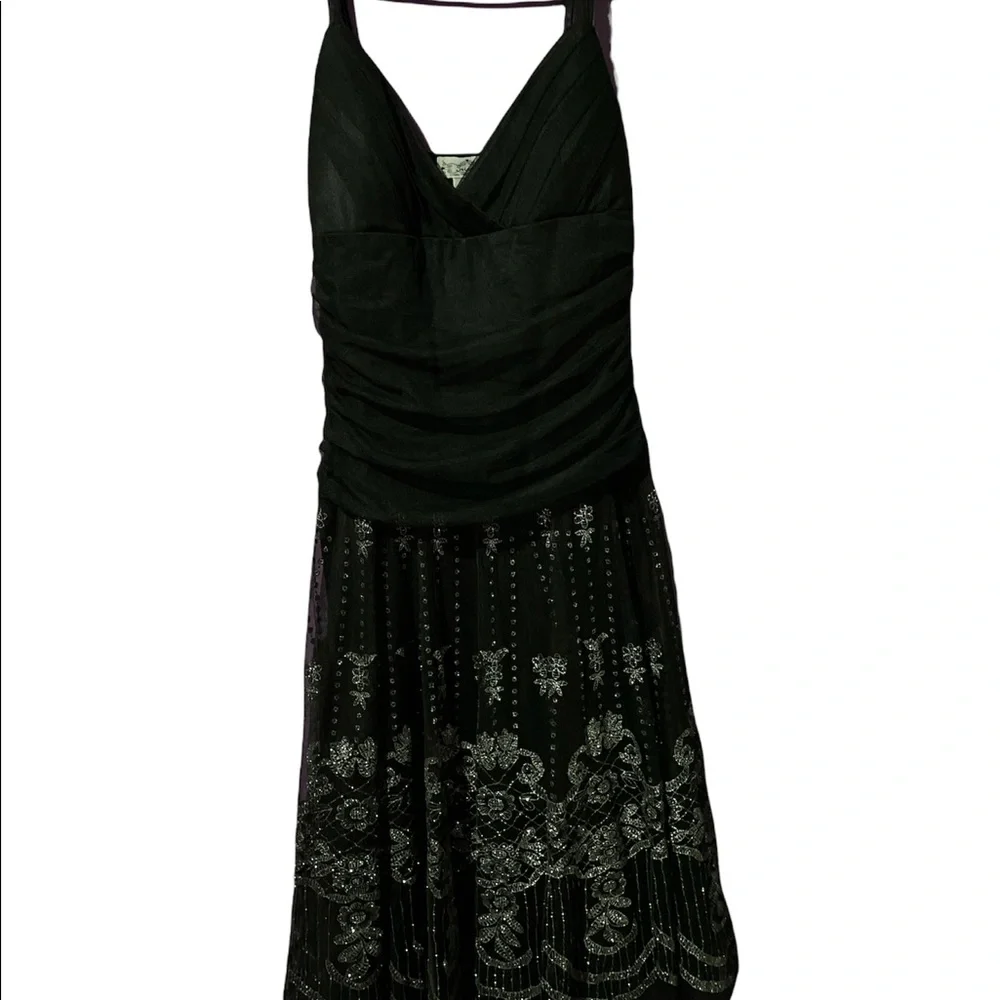 90s y2k black evening maxi dress